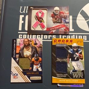 Football cards with patches